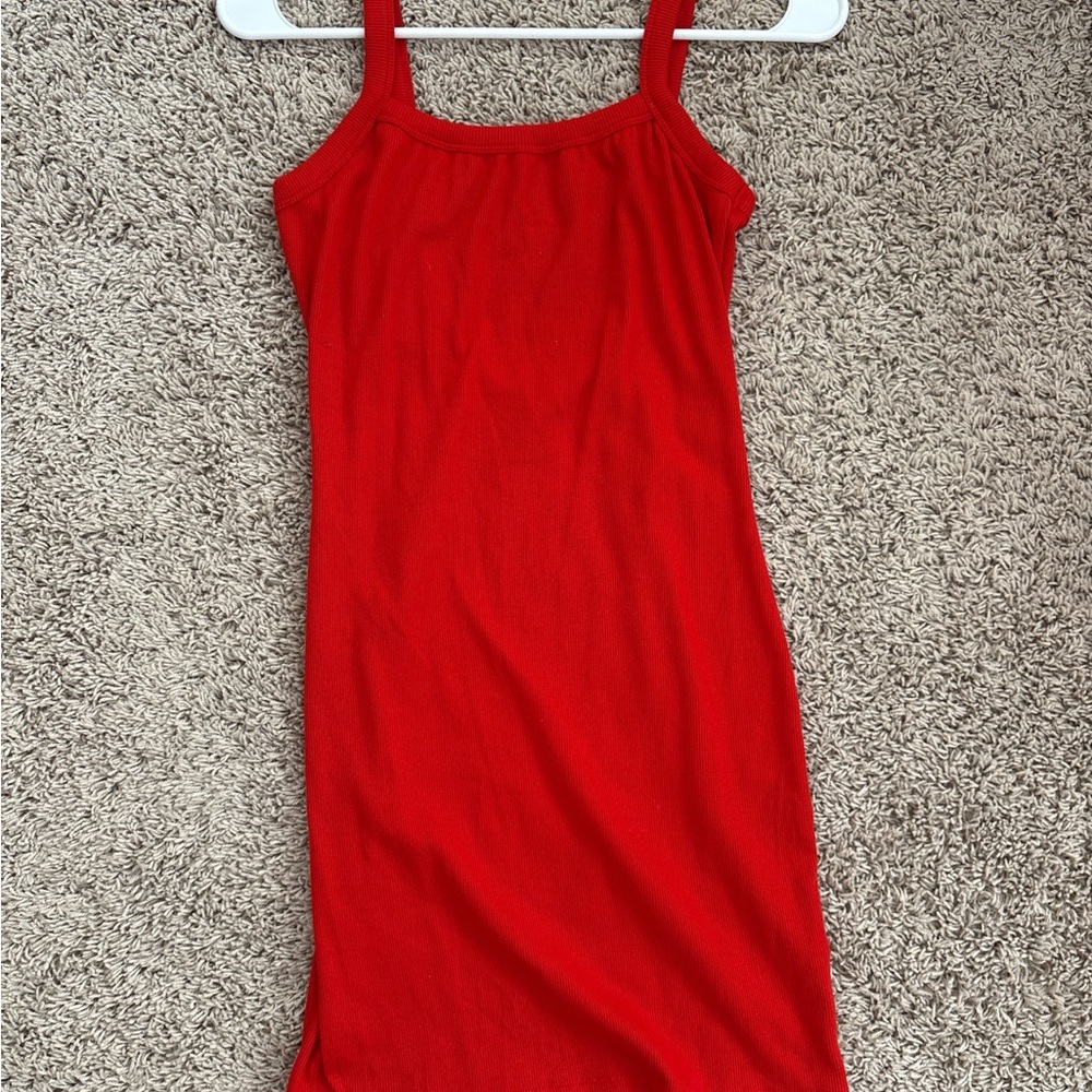 Wild Fable Red Sheath Mini Dress Square Neck Sleeveless